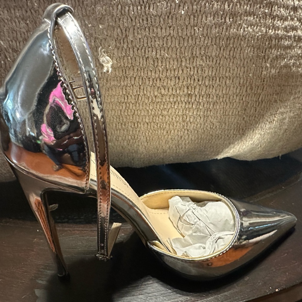 Chic Silver Stiletto Heels